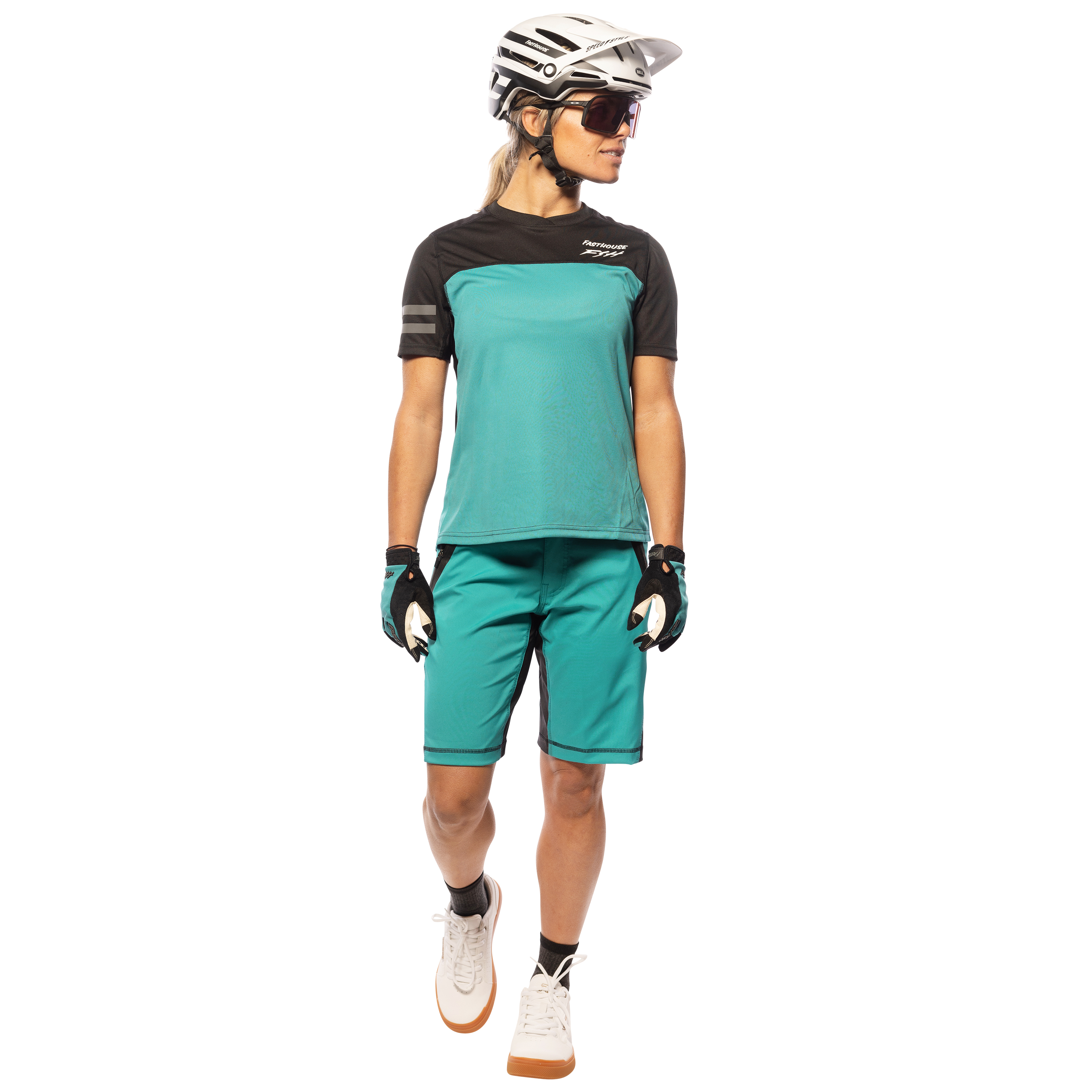 Womens Alloy Sidewinder SS Jersey - Black-Teal_Kit_3